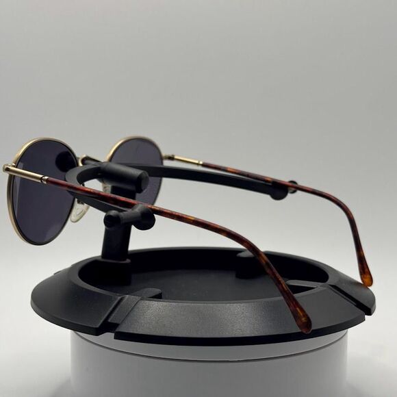 Vintage NOS 90s Oversized Gold Round Eyeglass Frames with New Non-RX Sun Lenses main image 5